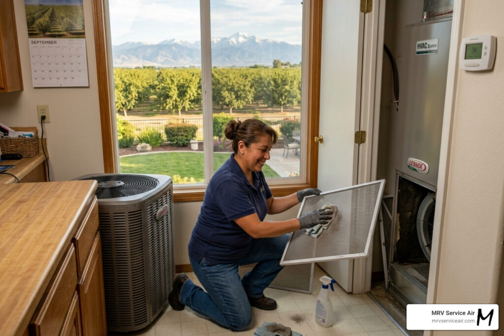 How to Maintain Your AC in Extreme Heat and Dust 2 hvac maintenance tips for central valley homeowners
